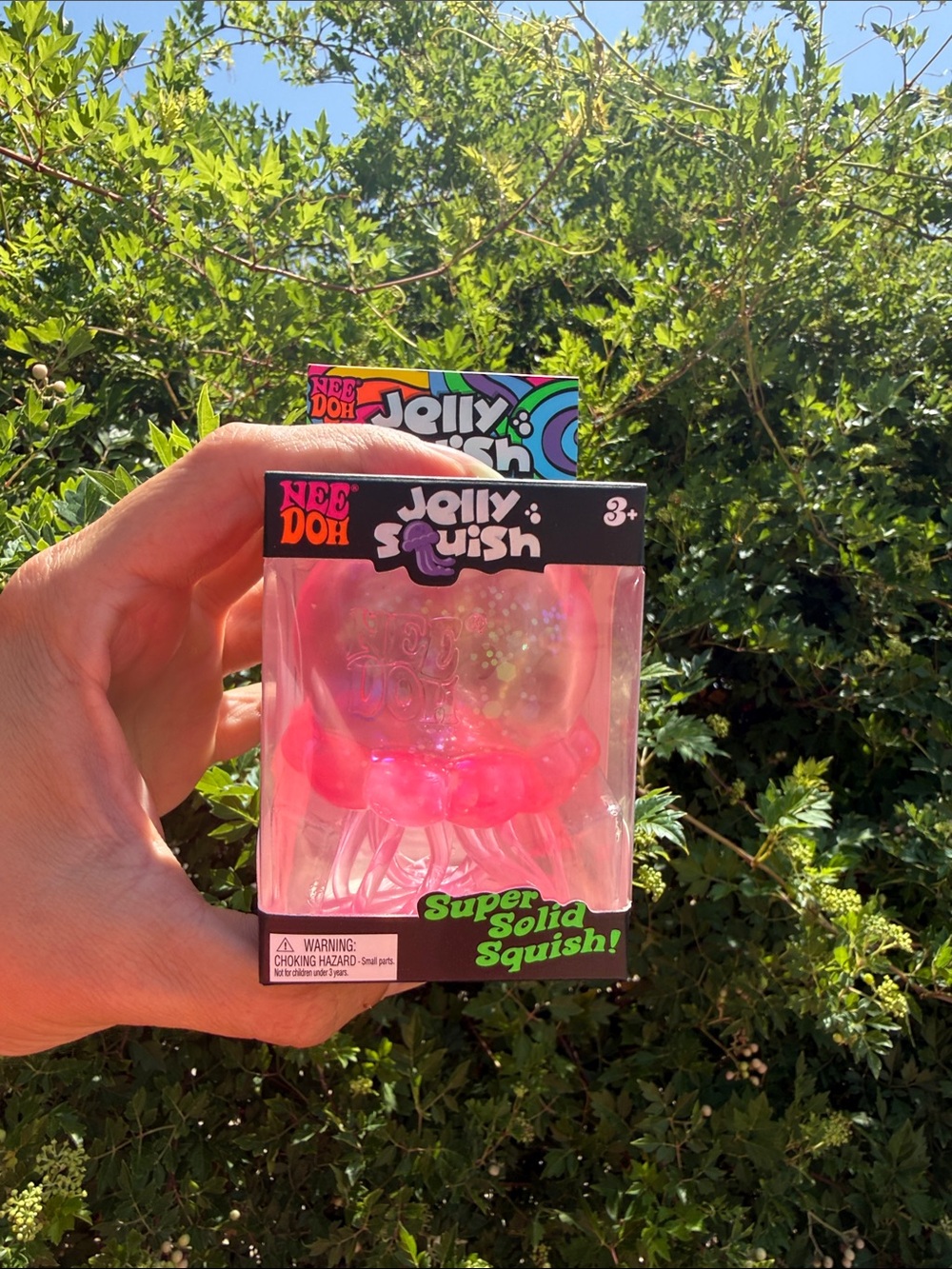 Needoh Jelly Squish Super Solid Squish Toy - Pink